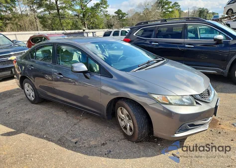 2013 Honda Civic Lx из США, поврежденный, VIN 19XFB2F51DE095989